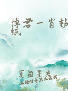 博君一肖动态壁纸