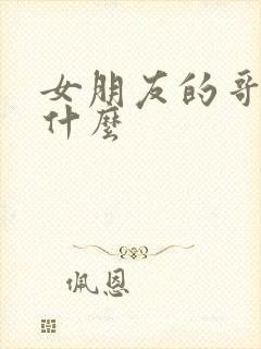 女朋友的哥哥喊什么