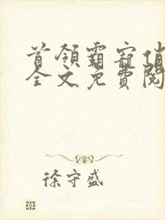 首领霸宠俏佳人全文免费阅读全文