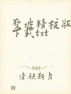 圣墟精校版完结下载txt