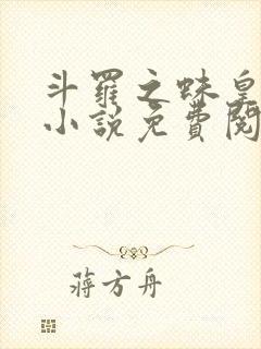 斗罗之蛛皇传说小说免费阅读