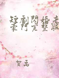 短剧闪婚老公是豪门完整版时长