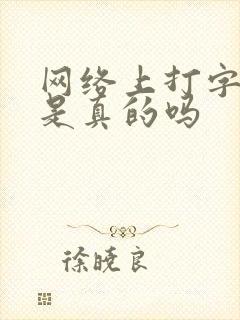 网络上打字赚钱是真的吗