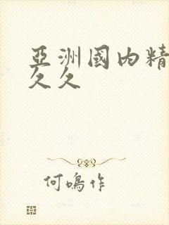 亚洲国内精品久久久