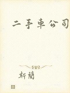 二手车公司名称
