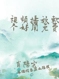 视频播放软件哪个好用免费