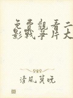 免费观看二战电影战争片大全