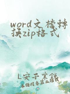 word文档转换zip格式