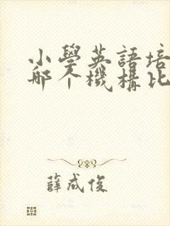 小学英语培训班哪个机构比较好