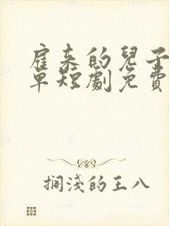 雇来的儿子不简单短剧免费观看