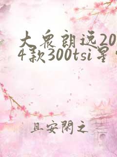 大众朗逸2024款300tsi星空满逸版