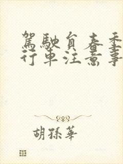 驾驶员春季安全行车注意事项