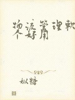 物流管理软件哪个好用