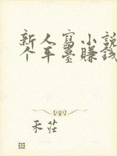 新人写小说去哪个平台赚钱多