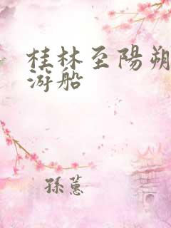 桂林至阳朔漓江游船