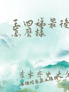 王四娣最后结局怎么样