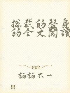 总裁的替身前妻的全文阅读