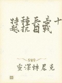 特种兵帝十三穿越抗日战