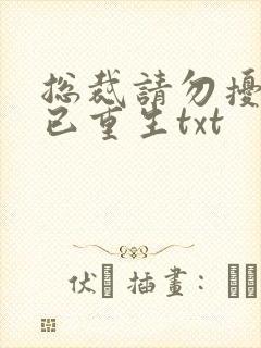 总裁请勿扰原配已重生txt
