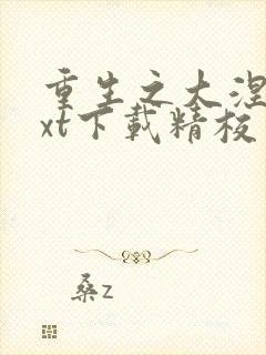 重生之大涅磐txt下载精校