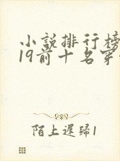 小说排行榜2019前十名穿越