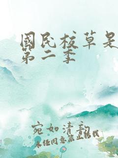 国民校草是女生第二季