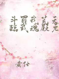 斗罗我荒天帝降临武魂殿免费阅读