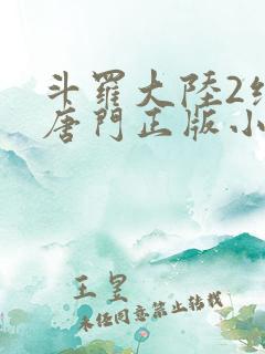 斗罗大陆2绝世唐门正版小说