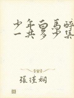 少年白马醉春风一共多少集