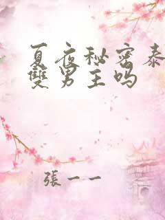 夏夜秘密泰剧是双男主吗