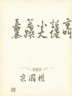 长篇小说重生后暴躁大佬叫我小祖宗