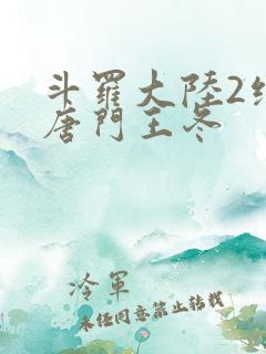 斗罗大陆2绝世唐门王冬