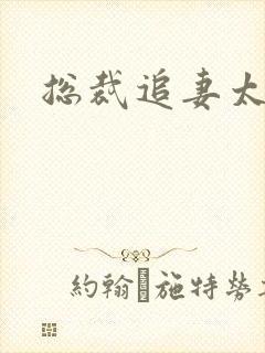 总裁追妻太凶猛