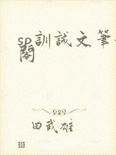 sp训诫文笔趣阁