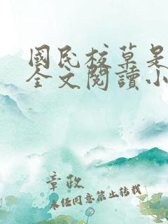 国民校草是女生全文阅读小说