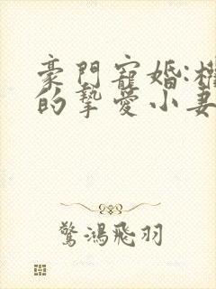 豪门宠婚:权爷的挚爱小妻