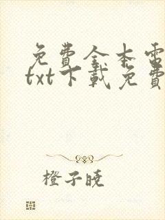 免费全本电子书txt下载免费下载