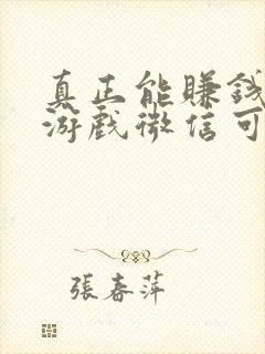 真正能赚钱的小游戏微信可提