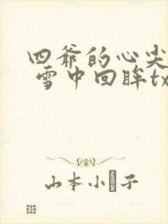 四爷的心尖宠妃 雪中回眸txt