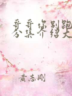 哥哥你别跑剧情分集介绍大结局