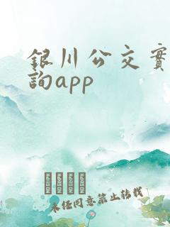 银川公交实时查询app