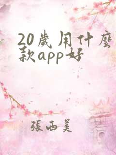 20岁用什么贷款app好