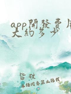 app开发费用大约多少