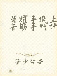 荣耀手机上的语音助手叫什么名字