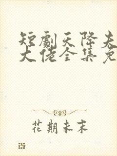 短剧天降夫人是大佬全集免费观看