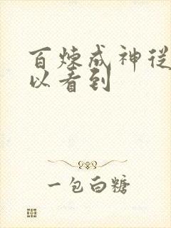 百炼成神从哪可以看到