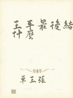 王平最后结局是什么