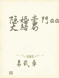 隐婚豪门aa制大结局
