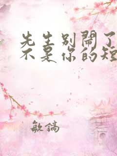 先生别闹了新娘不是你的短剧免费