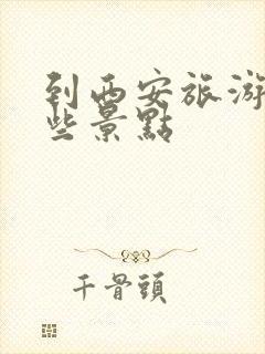 到西安旅游有哪些景点